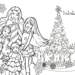 coloriage Barbie à imprimer pour enfant de 10 ans