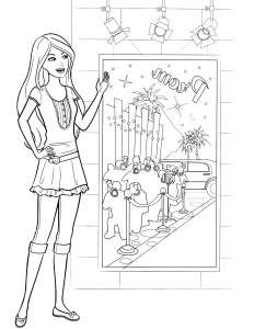 coloriage Barbie à imprimer gratuitement pdf