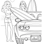 coloriage Barbie a imprimer gratuit