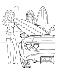 coloriage Barbie a imprimer gratuit