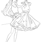 coloriage Barbie a dessiner en ligne