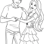 coloriage Barbie à imprimer gratuitement pdf