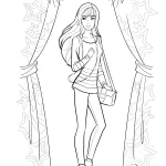 coloriage Barbie pour enfant