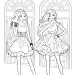 coloriage Barbie pour enfants a imprimer gratuit