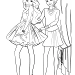 coloriage Barbie a dessiner et imprimer