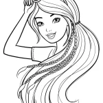 coloriage Barbie a colorier en ligne gratuitement