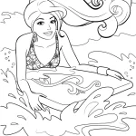 coloriage Barbie gratuit pour enfants