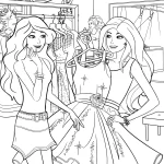 coloriage Barbie pour enfants à imprimer