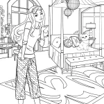 coloriage Barbie à imprimer pdf gratuit