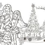 coloriage Barbie à imprimer a4