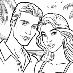 coloriage Barbie pour bebe a imprimer