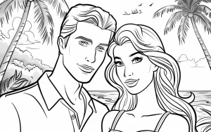 coloriage Barbie pour bebe a imprimer