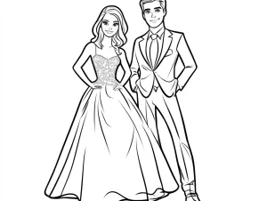 coloriage Barbie gratuit