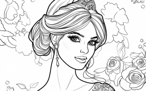 coloriage Barbie pour enfants a imprimer gratuit