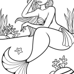 coloriage Barbie Sirene et dessins