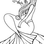 coloriage Barbie Sirene d