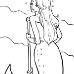 coloriage Barbie Sirene a colorier en ligne