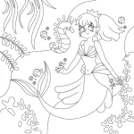 coloriage Barbie Sirene à imprimer gratuitement pdf