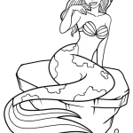 coloriage Barbie Sirene a dessiner et imprimer