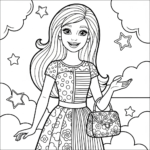 coloriage Barbie update d