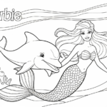 coloriage Barbie update et dessin a imprimer
