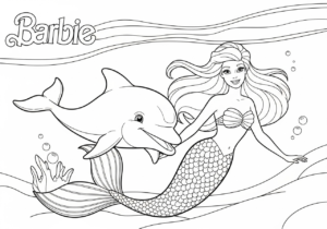 coloriage Barbie update et dessin a imprimer