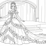 coloriage Barbie update pour enfants