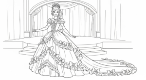 coloriage Barbie update pour enfants