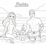 coloriage Barbie update pour primaire
