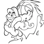 imprimer coloriage Basketball pour enfant