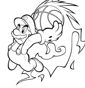 imprimer coloriage Basketball pour enfant