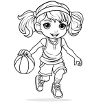 coloriage Basketball et dessin a imprimer