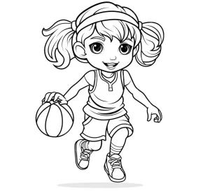 coloriage Basketball et dessin a imprimer