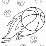 coloriage Basketball pour enfants à télécharger