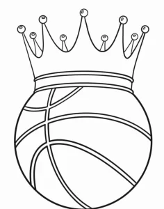 coloriage Basketball pour primaire