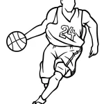 coloriage Basketball à imprimer pour enfant de 12 ans