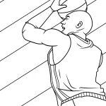 coloriage Basketball à imprimer pour enfant de 9 ans