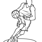 coloriage Basketball à imprimer pdf gratuit