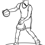 coloriage Basketball pour primaire