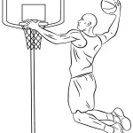 coloriage Basketball gratuit à imprimer