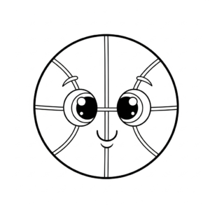 coloriage Basketball updated à imprimer pour enfant de 3 ans