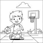 coloriage Basketball updated d