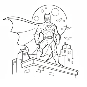 coloriage Batman pour enfants à imprimer