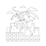 coloriage Batman pour enfants a imprimer