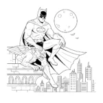 coloriage Batman pour enfant de 2 ans