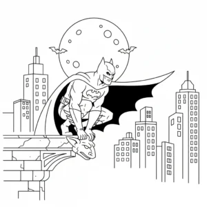 coloriage Batman à imprimer gratuit
