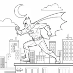 coloriage Batman a telecharger