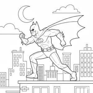 coloriage Batman a telecharger