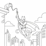 coloriage Batman pour enfant de 2 ans