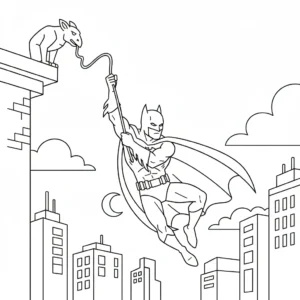 coloriage Batman pour enfant de 2 ans